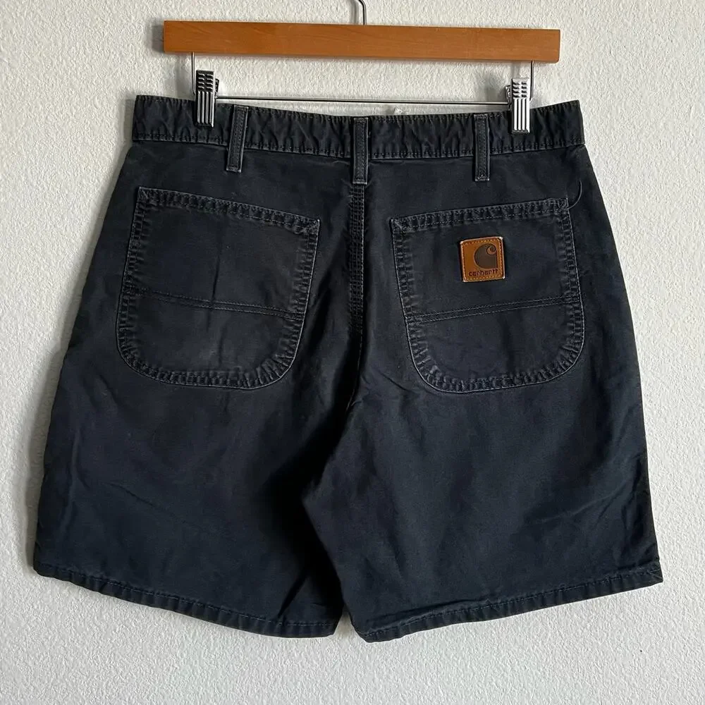 Carhartt B145 black work wear carpenter shorts